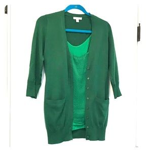 Cardigan and cami set